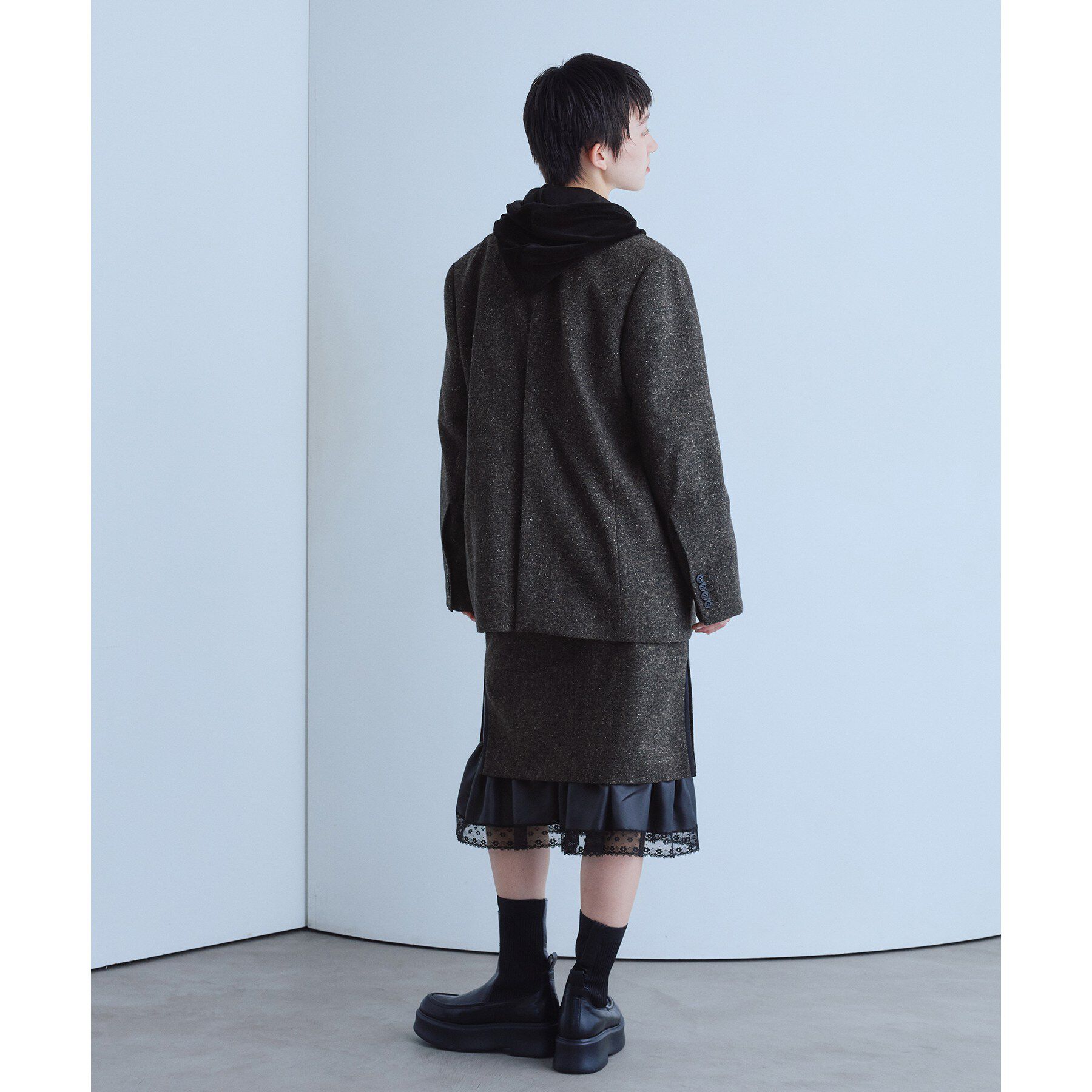 CODE A「soft nep convertible jacket」|テーラードジャケット|