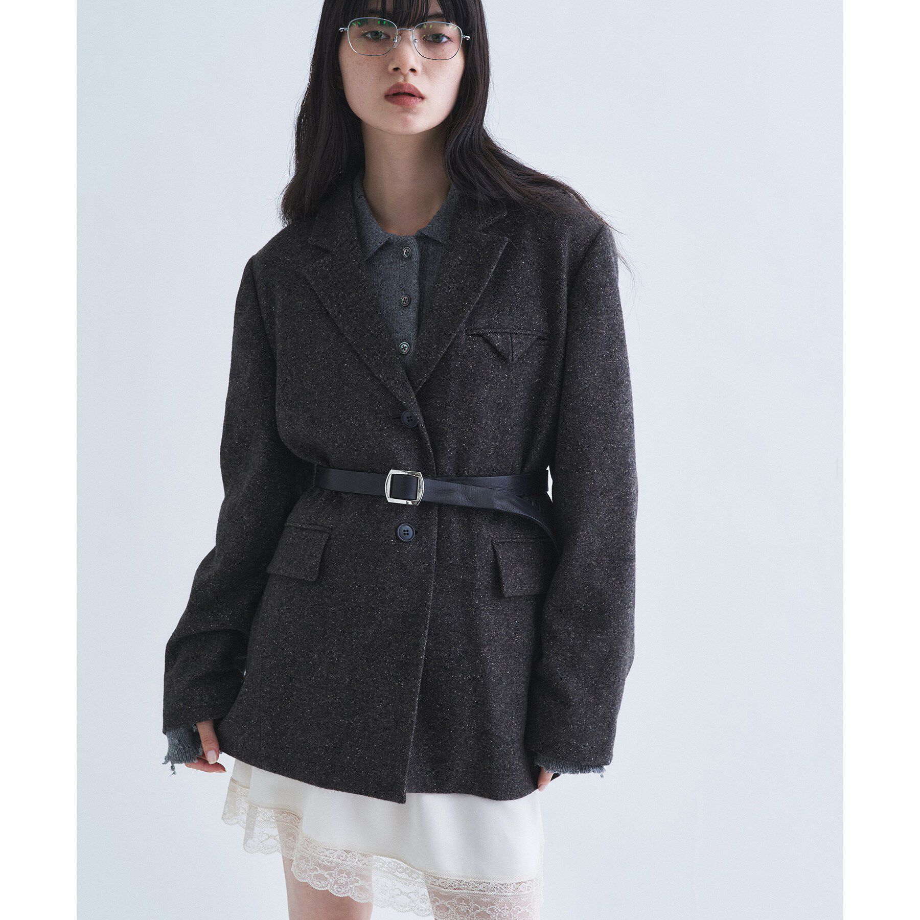 CODE A「soft nep convertible jacket」|テーラードジャケット|