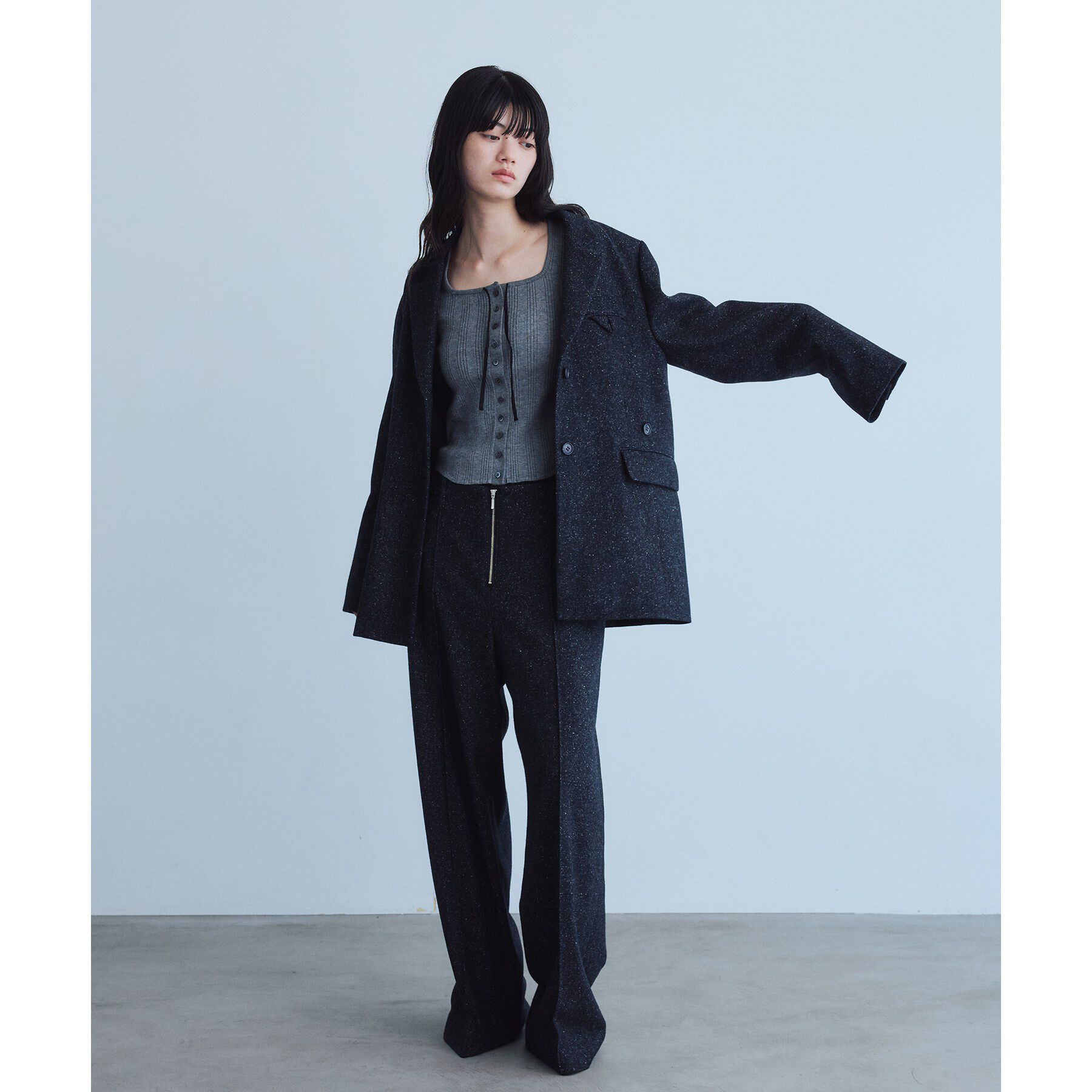 CODE A「soft nep convertible jacket」|テーラードジャケット|