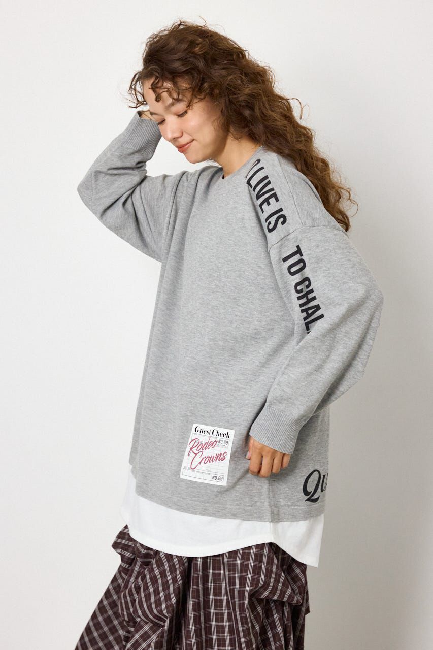 RODEO CROWNS「フェイクレイヤードニットワンピース」|ワンピース|