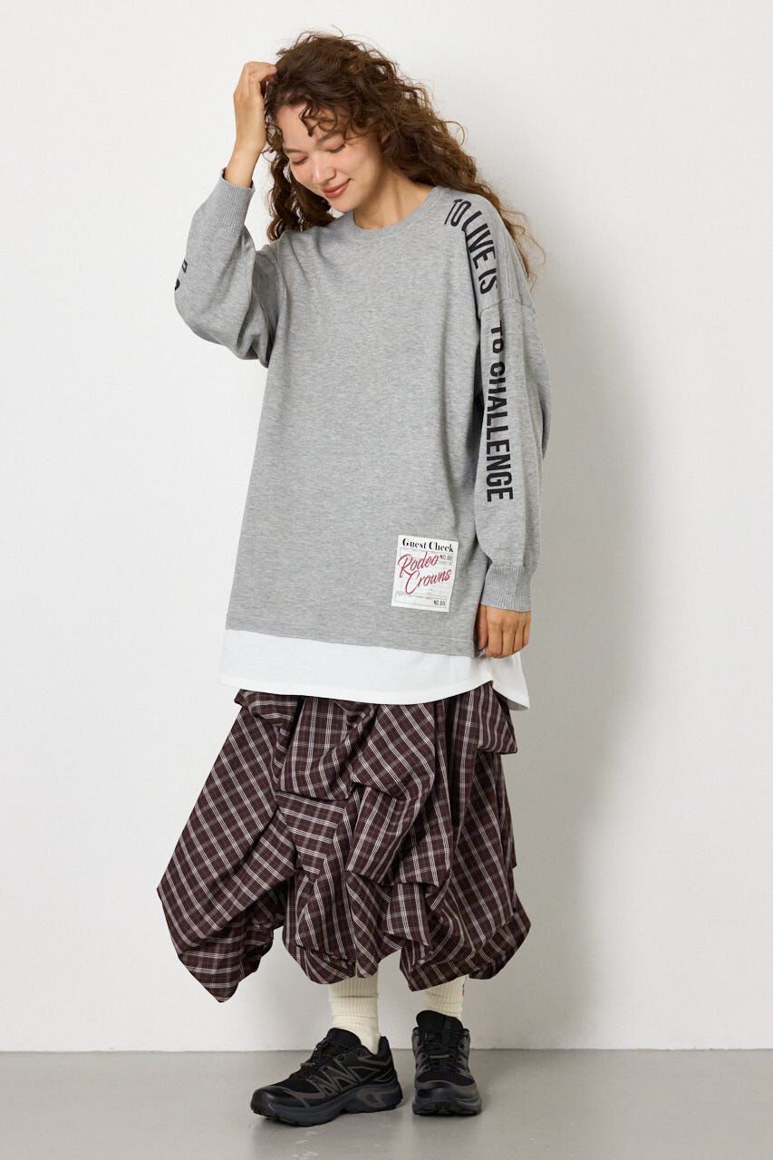 RODEO CROWNS「フェイクレイヤードニットワンピース」|ワンピース|