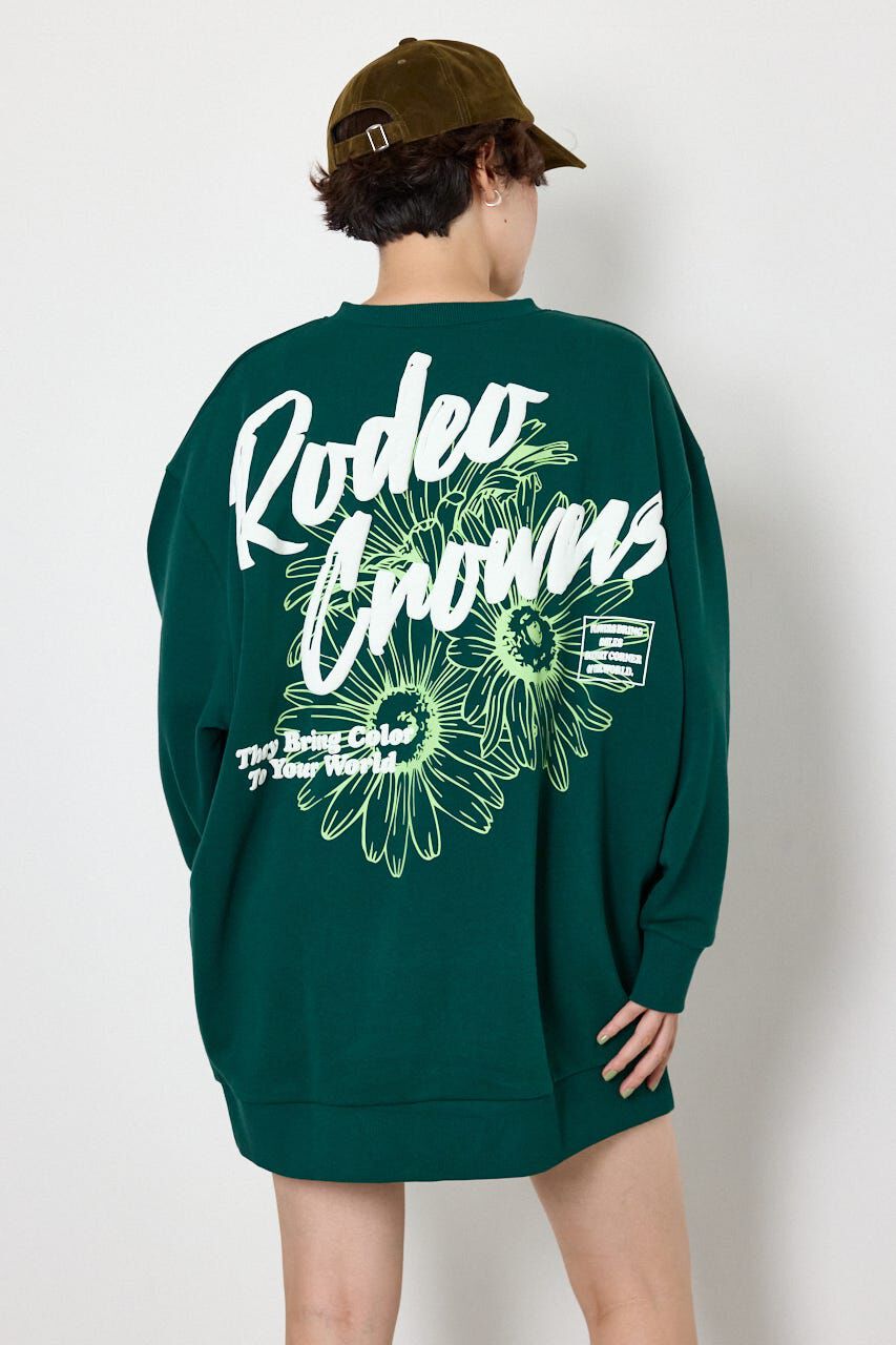 RODEO CROWNS「BIGフラワープリントスウェットワンピース」|ワンピース|D/GRN3