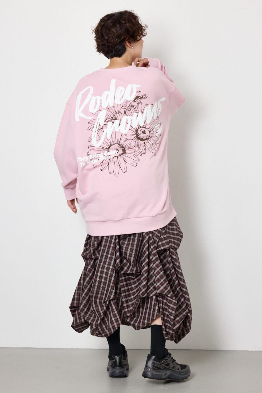 RODEO CROWNS「BIGフラワープリントスウェットワンピース」|ワンピース|