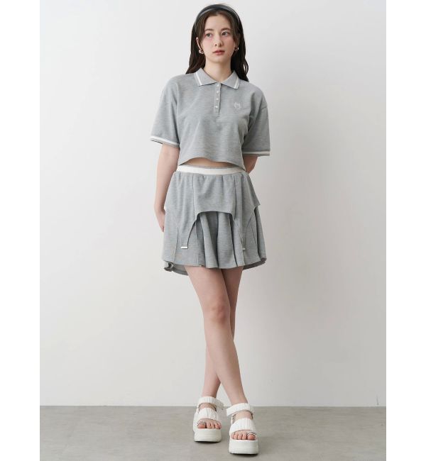CALNAMUR「ポロ&times;スカートセットアップ【セットアイテム】」|ワンピース|