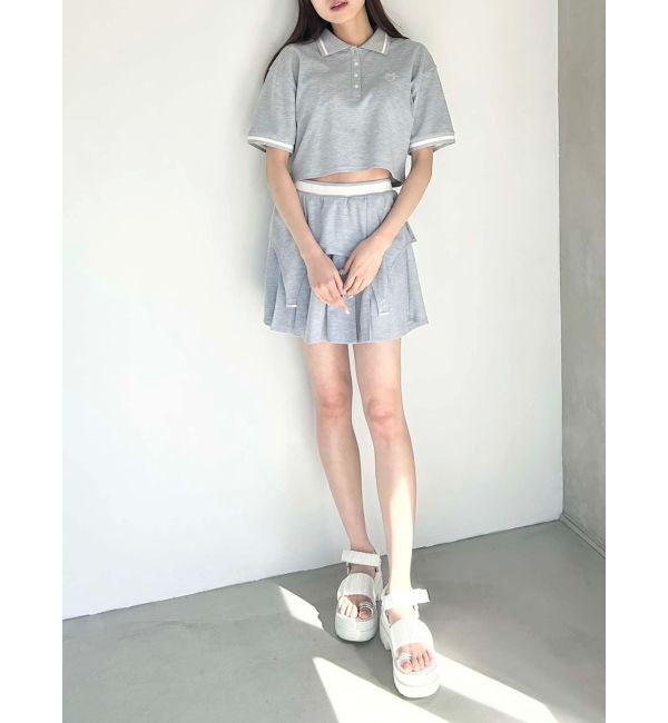 CALNAMUR「ポロ&times;スカートセットアップ【セットアイテム】」|ワンピース|
