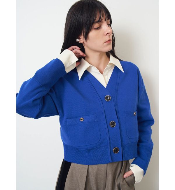 ELENDEEK「W COLLAR KT CD」|カーディガン|