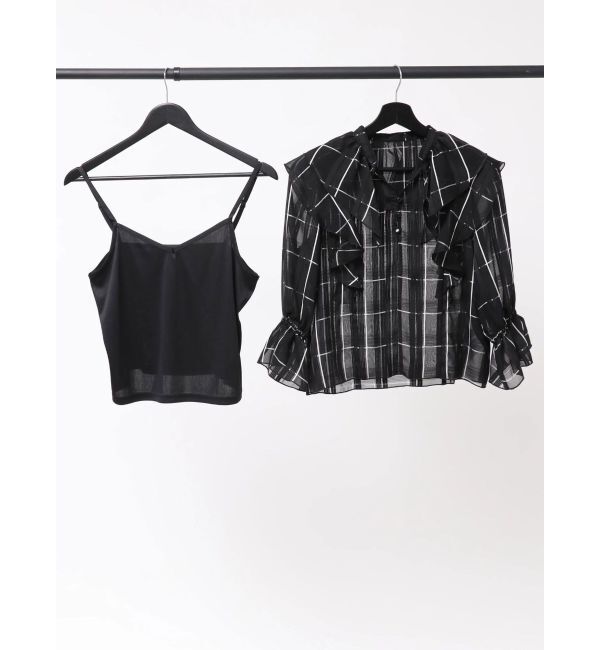 MERCURYDUO「【セットアップ着用可】ラッフルシャツブラウス」|シャツ・ブラウス|