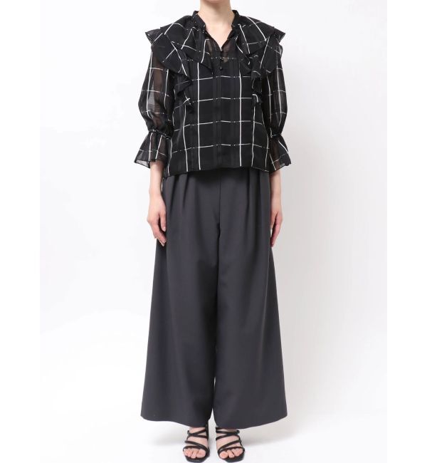 MERCURYDUO「【セットアップ着用可】ラッフルシャツブラウス」|シャツ・ブラウス|