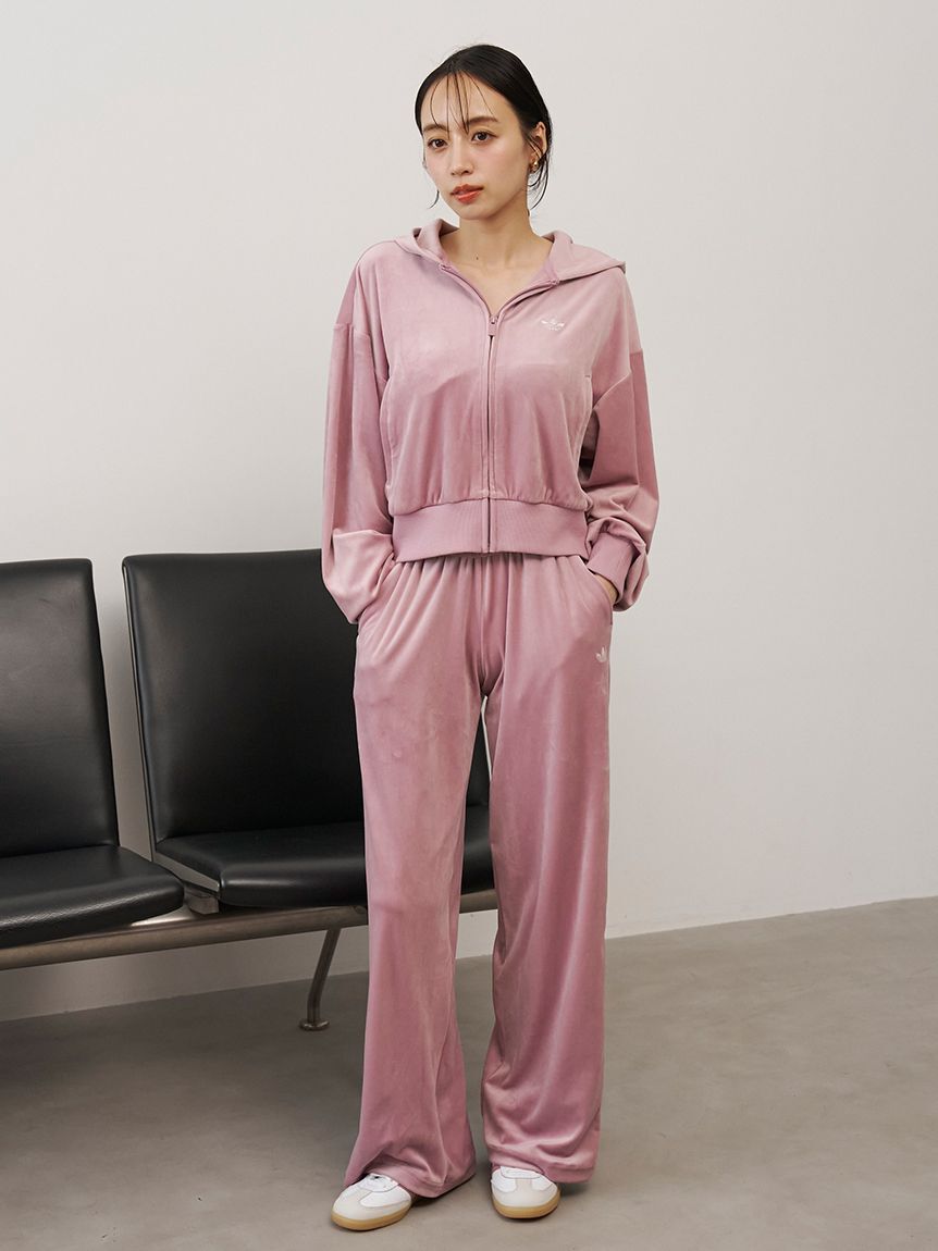 SNIDEL「【adidas Originals】ESS VELOUR PANT /エッセンシャルズ ベロアパンツ」|チノ|