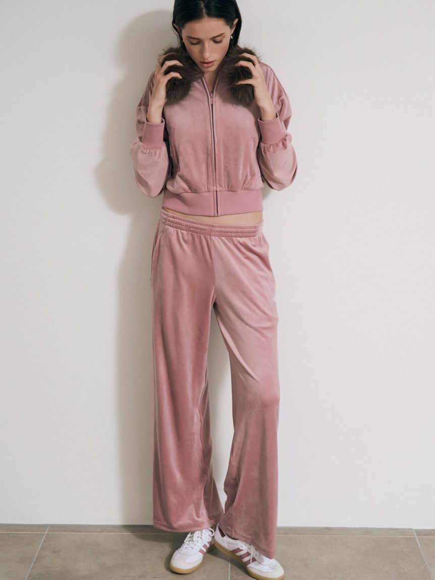SNIDEL「【adidas Originals】ESS VELOUR PANT /エッセンシャルズ ベロアパンツ」|チノ|