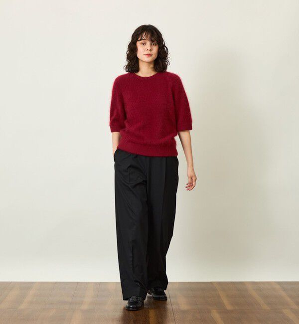 MACKINTOSH PHILOSOPHY「GREY LABEL ウールファーハーフスリーブニット」|ニット・セーター|
