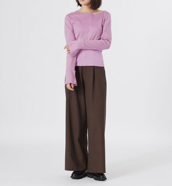  「ALBINI オーガニックフライス トップス」|Tシャツ・カットソー|