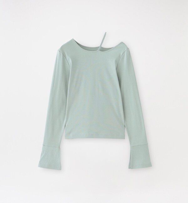  「ALBINI オーガニックフライス トップス」|Tシャツ・カットソー|ライトグリーン