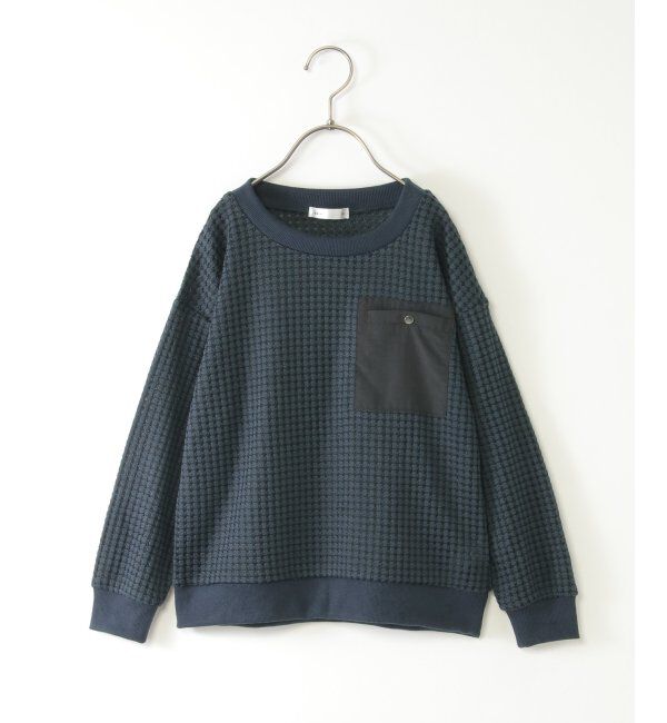 ikka kids「MKビックワッフルポケツキPO」|Tシャツ・カットソー|ネイビーブルー