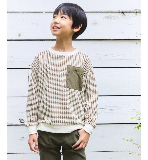ikka kids「MKビックワッフルポケツキPO」|Tシャツ・カットソー|