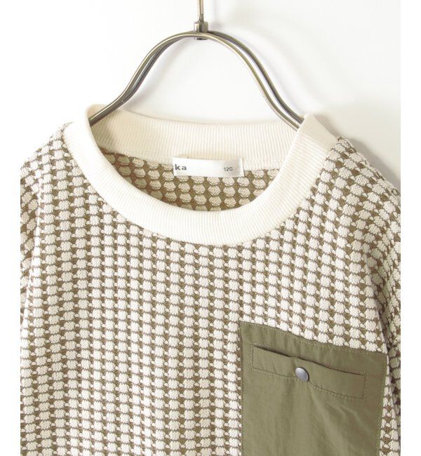 ikka kids「MKビックワッフルポケツキPO」|Tシャツ・カットソー|