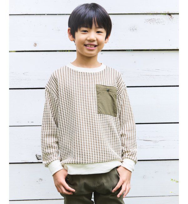 ikka kids「MKビックワッフルポケツキPO」|Tシャツ・カットソー|