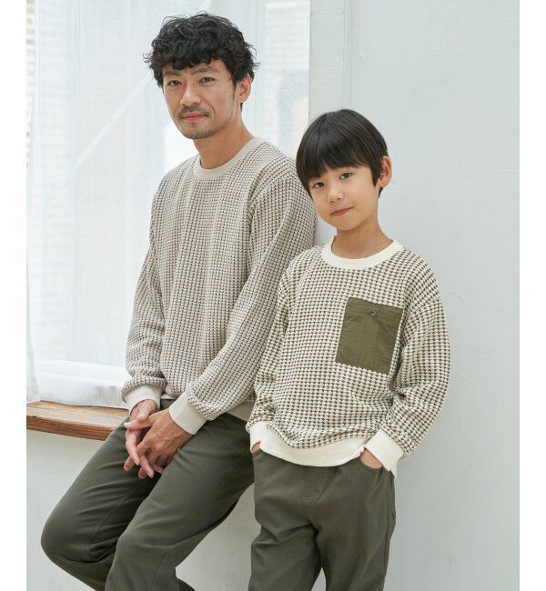 ikka kids「MKビックワッフルポケツキPO」|Tシャツ・カットソー|