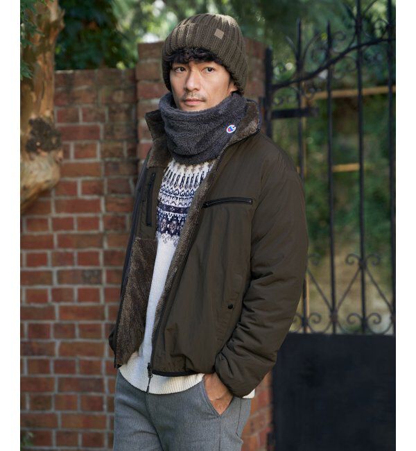 ikka「Champion チャンピオンファーネックウォーマー」|マフラー|