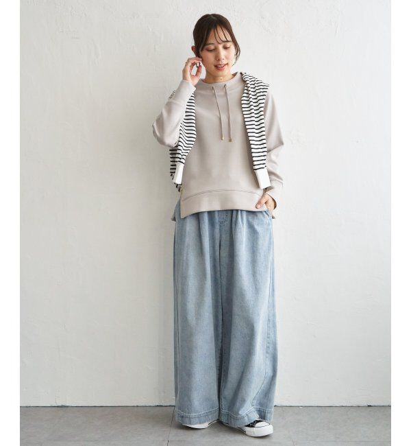 ikka「【雑誌InRed4月号掲載】GOKU楽カノコダンボールプルオーバー【親子コーデ】」|パーカー|