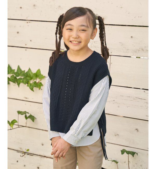 ikka kids「【親子コーデ】ニットベストブラウスセット（120~160cm）」|その他|