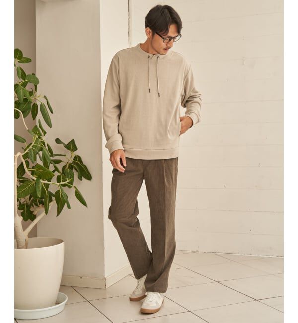 ikka「ストレッチコールリラックスパンツ」|その他|