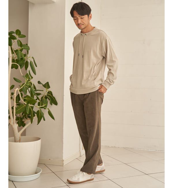 ikka「ストレッチコールリラックスパンツ」|その他|