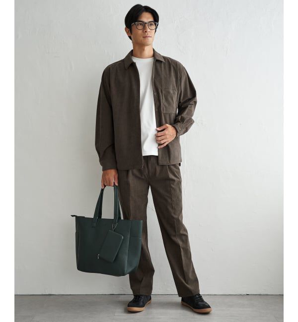 ikka「ストレッチコールリラックスパンツ」|その他|