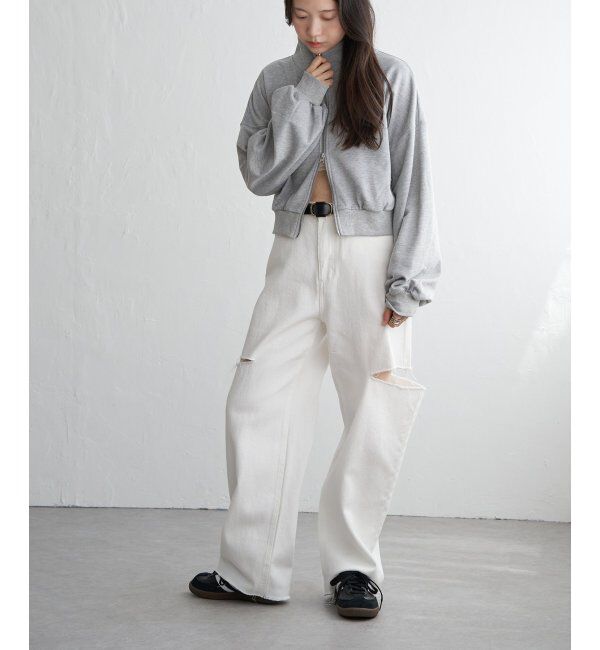 VENCE share style「裏毛ショートブルゾン」|スウェット・ジャージ|