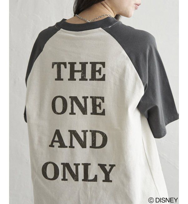 VENCE share style「Mickey Mouse ミッキーマウス USED風フェイスプリントTシャツ」|Tシャツ・カットソー|