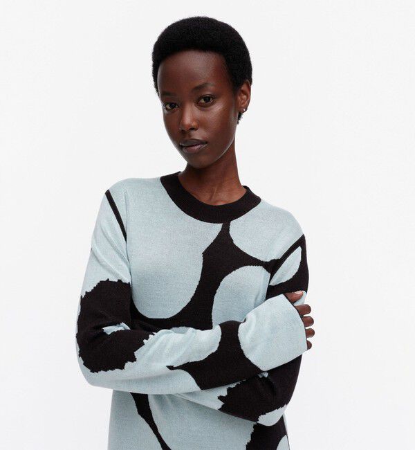 Marimekko「Ennallaan Unikko ニットワンピース」|ワンピース|
