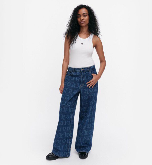 Marimekko「Maridenim Loose Logo S ジーンズ」|チノ|