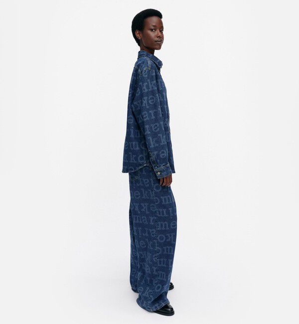 Marimekko「Maridenim Vaihe Logo シャツ」|シャツ・ブラウス|