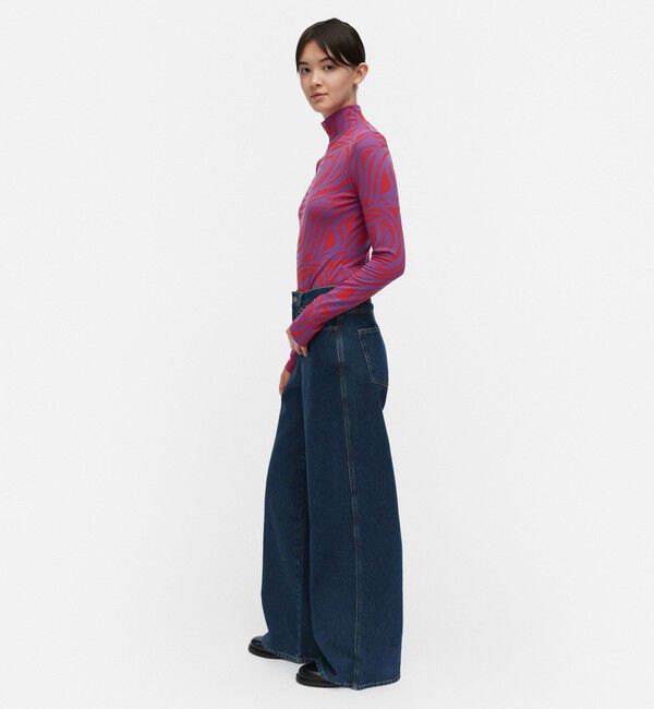 Marimekko「【一部店舗・オンラインストア限定】Jakala Jokuraita Logo カットソー」|シャツ・ブラウス|