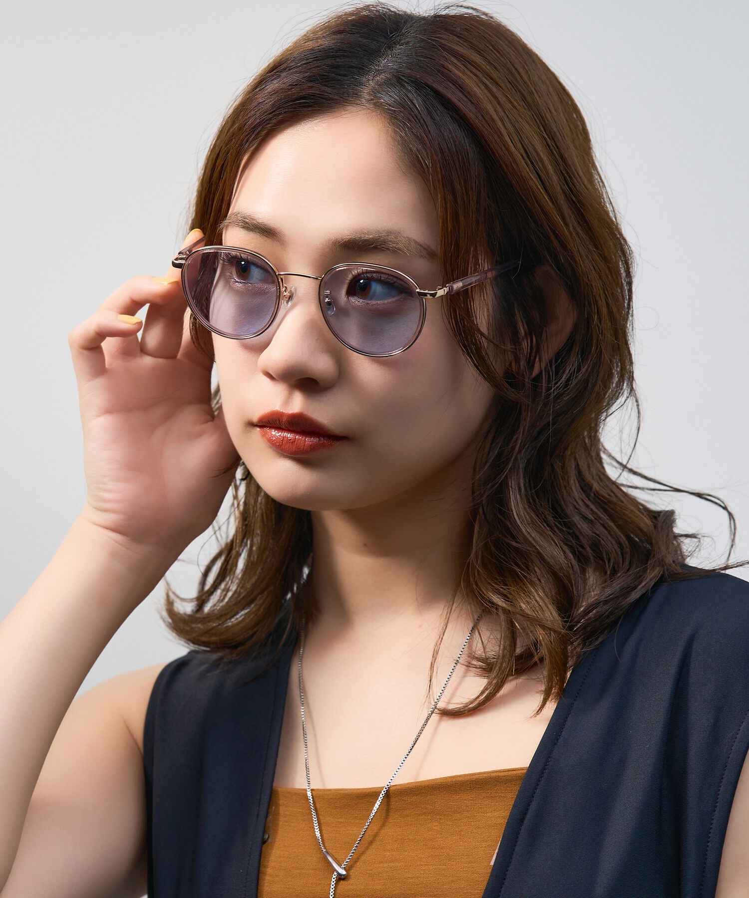 Zoff | UNITED ARROWS ボストン型 サングラス メタルフレーム UVカット
