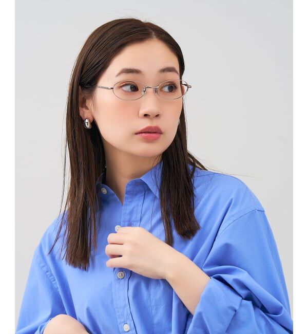  「オーバル型 メガネ | メタル 高級感  度あり 度なし メンズFASHION レンズ交換券付」|メガネ|