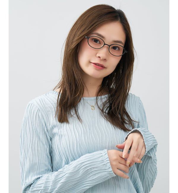  「オーバル型 メガネ | 軽量 伊達メガネビジネス 軽くて壊れにくい Zoff SMART Regular レンズ交換券付」|メガネ|