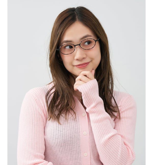  「オーバル型 メガネ | 軽量 伊達メガネビジネス 軽くて壊れにくい Zoff SMART Regular レンズ交換券付」|メガネ|