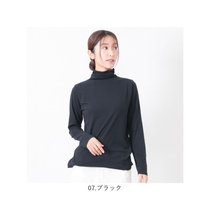 BACKYARD FAMILY「ボトルネック プルオーバー 長袖 通販 Tシャツ カットソー ロンT 長袖Tシャツ タートルネック」|Tシャツ・カットソー|