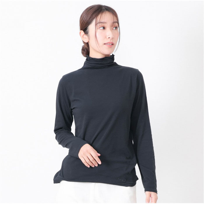 BACKYARD FAMILY「ボトルネック プルオーバー 長袖 通販 Tシャツ カットソー ロンT 長袖Tシャツ タートルネック」|Tシャツ・カットソー|