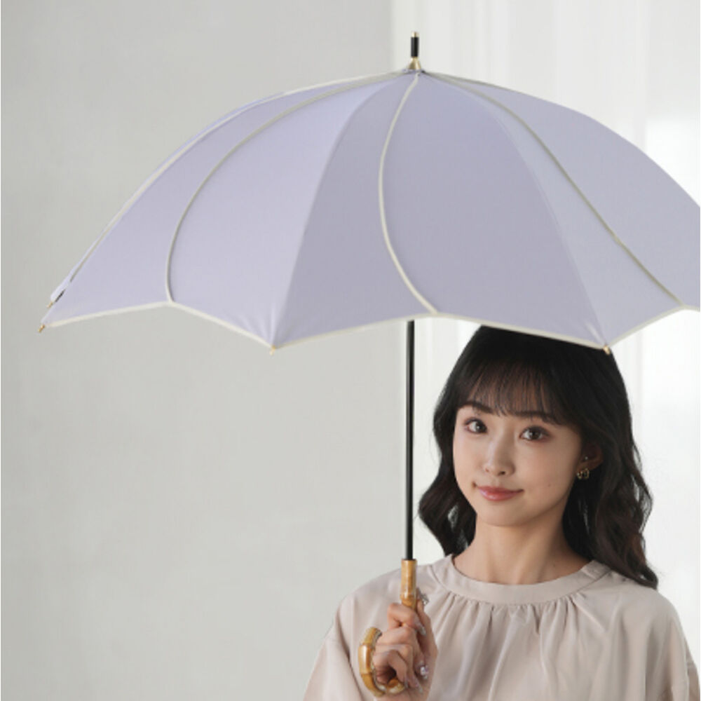 BACKYARD FAMILY「キザワ 日傘 ショート丈 通販 KIZAWA M55HB081API 長傘 ショート丈日傘 傘」|傘|ホワイト3