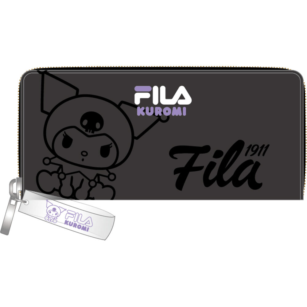 BACKYARD FAMILY「サンリオ 長財布 sanrio 通販 フィラ FILA 財布 ラウンド長財布 お財布 さいふ」|財布|ブラック2