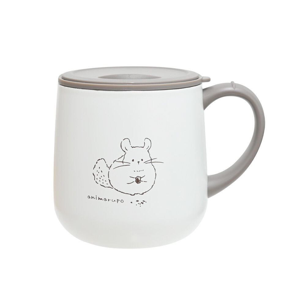 BACKYARD FAMILY「animarupo アニマルポ ステンレスマグ 通販 マグ カップ コップ 保温マグカップ 保温」|食器・キッチングッズ|ホワイト1