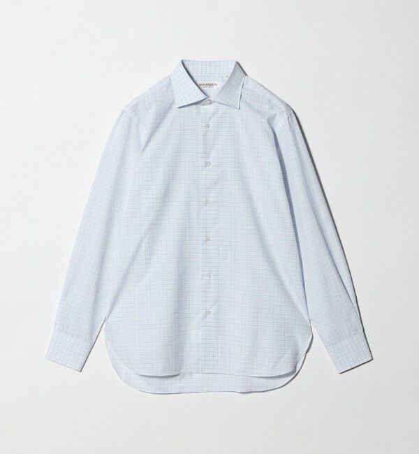 UNITED ARROWS「＜SOVEREIGN＞ GRANDI＆RUBINELLI グラフチェック ハンドライン ワイドカラーシャツ」|シャツ・ブラウス|