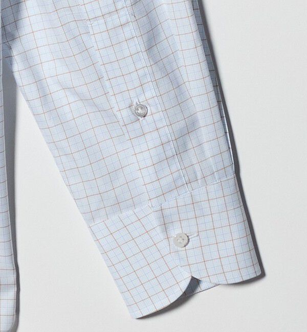 UNITED ARROWS「＜SOVEREIGN＞ GRANDI＆RUBINELLI グラフチェック ハンドライン ワイドカラーシャツ」|シャツ・ブラウス|