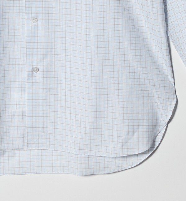 UNITED ARROWS「＜SOVEREIGN＞ GRANDI＆RUBINELLI グラフチェック ハンドライン ワイドカラーシャツ」|シャツ・ブラウス|