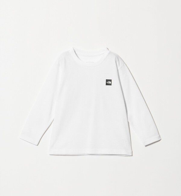 UNITED ARROWS green label relaxing「【WEB限定】＜THE NORTH FACE＞ ボックス ロゴ ロングスリーブ Tシャツ / キッズ 110cm-120cm」|Tシャツ・カットソー|WHITE