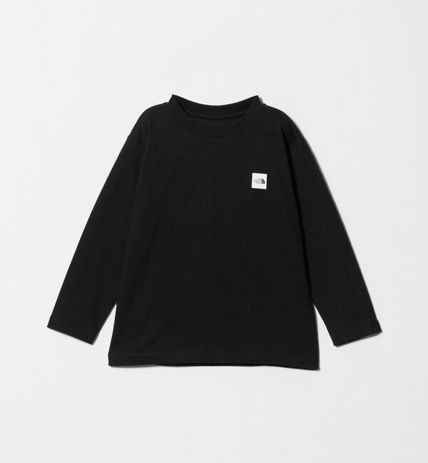 UNITED ARROWS green label relaxing「【WEB限定】＜THE NORTH FACE＞ ボックス ロゴ ロングスリーブ Tシャツ / キッズ 110cm-120cm」|Tシャツ・カットソー|BLACK