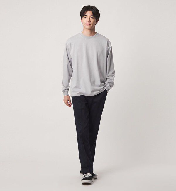 UNITED ARROWS green label relaxing「【WEB限定】JUST fit デイリー ワイド 長袖 Tシャツ -吸水速乾・抗菌-」|Tシャツ・カットソー|