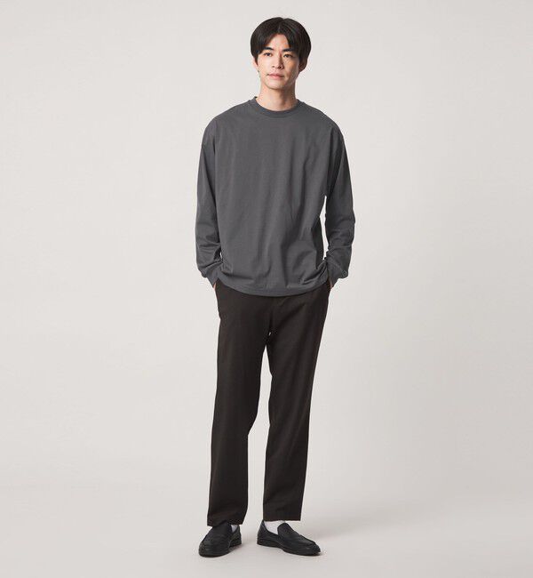 UNITED ARROWS green label relaxing「【WEB限定】JUST fit デイリー ワイド 長袖 Tシャツ -吸水速乾・抗菌-」|Tシャツ・カットソー|